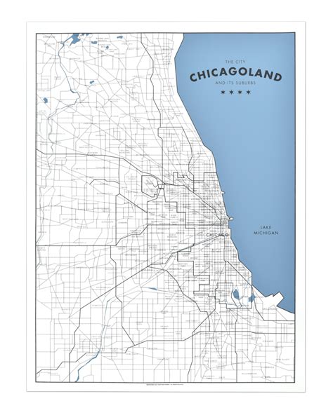 Chicago Suburbs Train Map