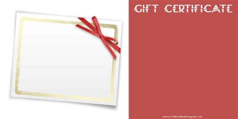 FREE printable gift certificate templates | Customize then Print