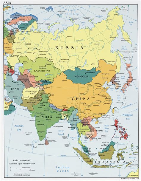 Maps of Asia and Asia countries | Political maps, Administrative and ...