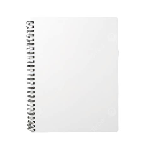 White Blank Spiral Notebook Mockup, Notebook, Spiral, Book PNG Transparent Image and Clipart for ...