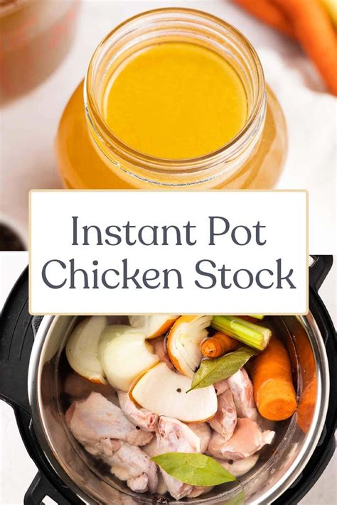 Instant Pot Chicken Stock - 40 Aprons