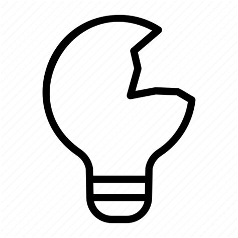 Light, bulb, ecology, lightbulb, broken, lamp icon - Download on Iconfinder