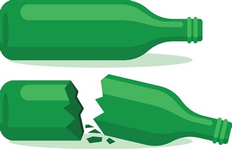 Vector Image Of Broken Glass Bottle 22648047 Vector Art at Vecteezy