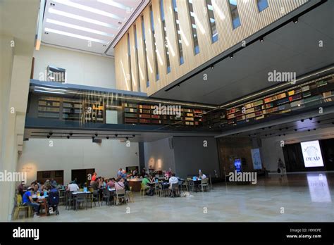 Bodleian Libraries new refurbished Weston Library interior, University of Oxford, England, UK ...