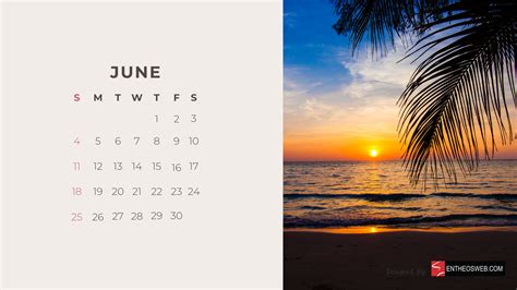 June 2023 Calendar Desktop Wallpaper Background | EntheosWeb