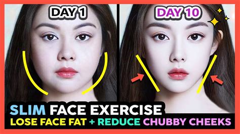 🥇BEST FACE EXERCISES TO LOSE FACE FAT FAST + REDUCE CHUBBY CHEEKS + GET A SLIM FACE IN 10 DAYS ...