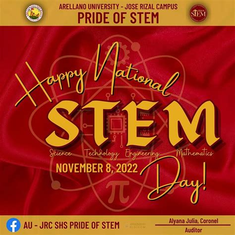 STEM Day Poster Layout - Arellano University Jose Rizal High School STEM Club - WNW