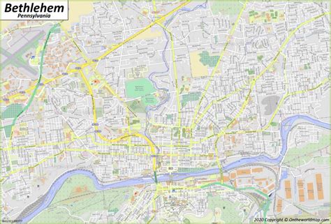 Bethlehem Map | Pennsylvania, U.S. | Discover Bethlehem with Detailed Maps