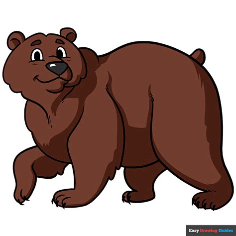 How to Draw a Cartoon Bear - Really Easy Drawing Tutorial