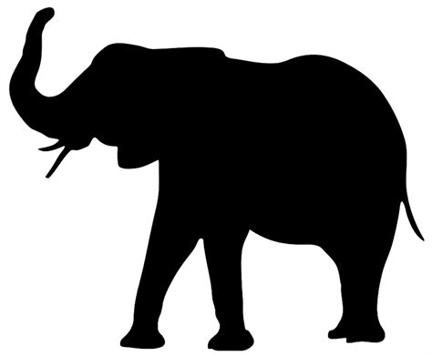 Elephant Clip Art | Animal silhouette, Elephant clip art, Elephant silhouette