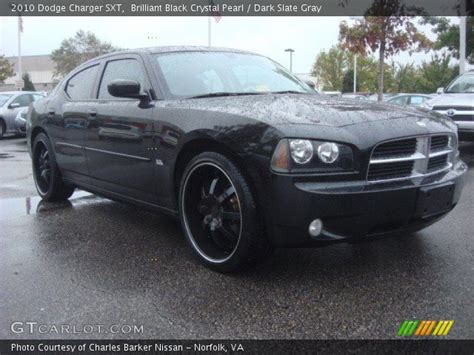 Brilliant Black Crystal Pearl - 2010 Dodge Charger SXT - Dark Slate Gray Interior | GTCarLot.com ...