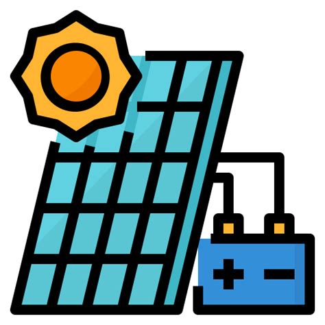 an image of a solar panel with a sun on top and a canister next to it