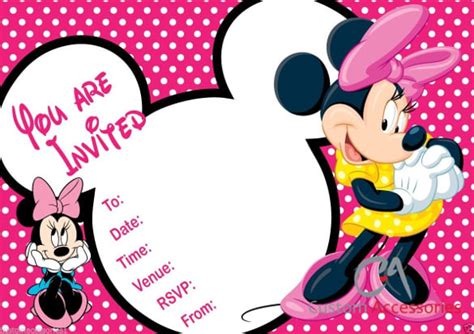 42+ Minnie Mouse Birthday Invitation Templates – PSD, Word, AI