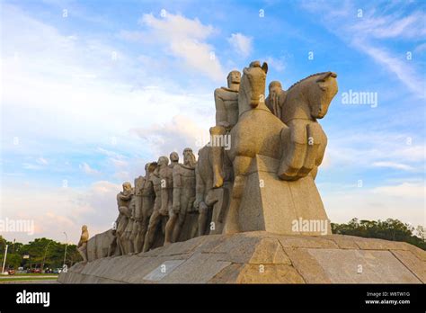 SAO PAULO, BRAZIL - MAY 10, 2019: Monumento as Bandeiras (Monument to ...