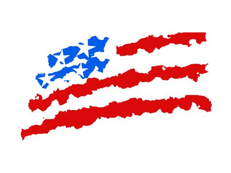 wavy american flag design - Clip Art Library