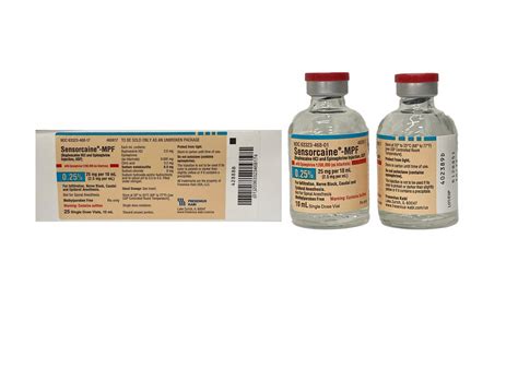 Sensorcaine MPF with Epinephrine Bupivacaine HCl / Epi, 0.25% – 1: ...