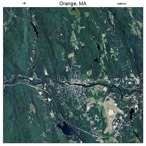 Aerial Photography Map of Orange, MA Massachusetts