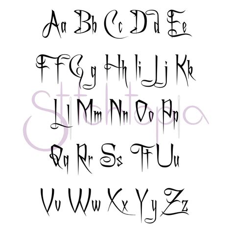 Spooky Embroidery Font Set 1 2 3 Digital - Etsy | Fonts handwriting alphabet, Lettering fonts ...