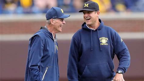 Football World Left Baffled at the Identical Faces of Michigan HC Jim Harbaugh and His Dad Jack ...