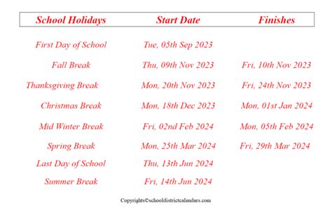 Hillsboro County School District Proposed Calendar 2023-2024 School ...