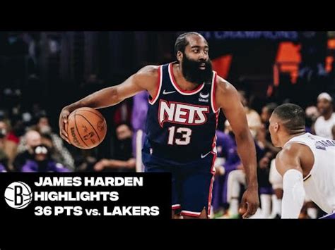 James Harden Highlights | 36 Point Triple-Double vs. Los Angeles Lakers ...