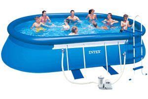 Intex Oval 10 x18ft swimming pool