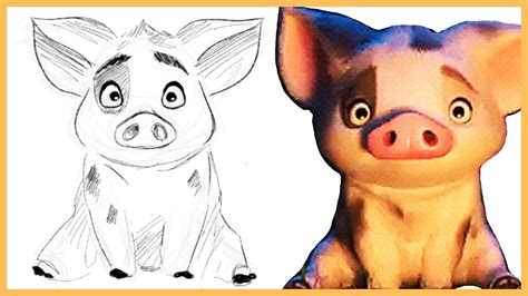 Moana Pig Drawing