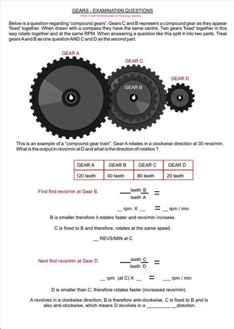 Solved Below is a question regarding 'compound gears'. Gears | Chegg.com