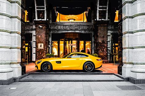 Yellow sports car, HD wallpaper | Peakpx