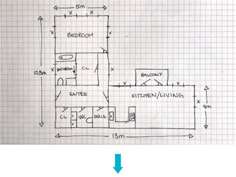 How To Draw A Kitchen Floor Plan By Hand | Viewfloor.co