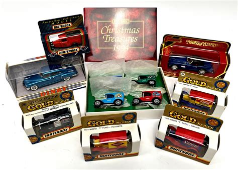 Lot - A Collection of Diecast Cars including Matchbox Christmas ...