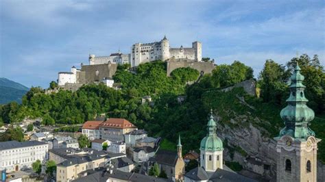 Salzburg Live Webcam View of Hohensalzburg Fortress from Austria.