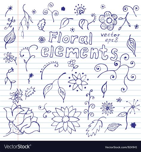 Notebook Doodles Royalty Free Vector Image - VectorStock