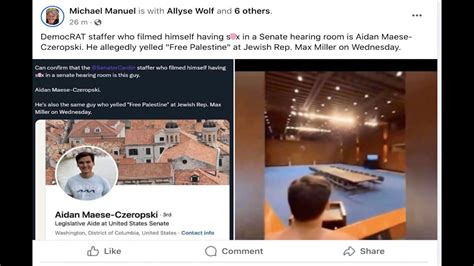 Who is Aidan Maese Czeropski? Senate staffer allegedly caught filming in hearing room, video ...