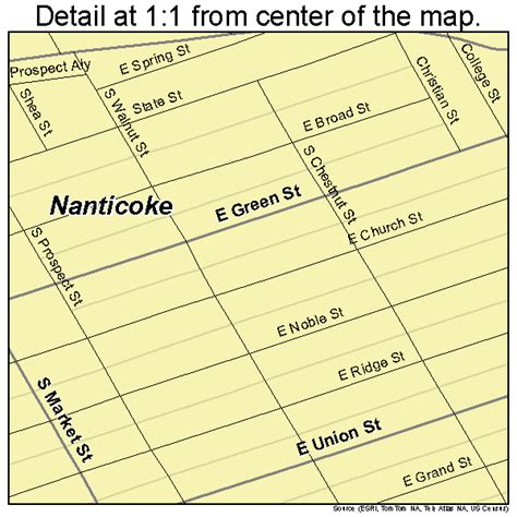 Nanticoke Pennsylvania Street Map 4252584