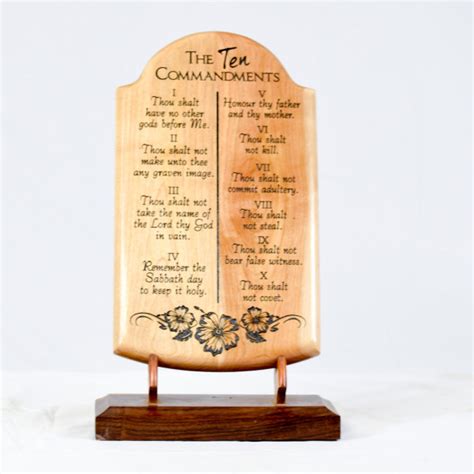 ten commandments tablet 1" - Tiki Tiki