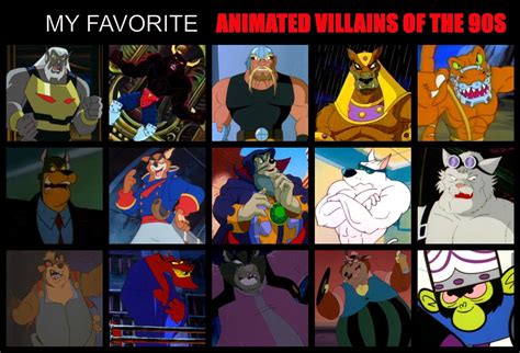 Favorites - Animated Villains Of The 90s by Blackwolf83 on DeviantArt