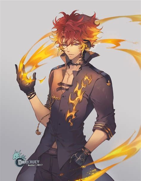 To rub; 19; blind, but uses flames to see heat.- - #CharacterDesignAnime | Anime character ...