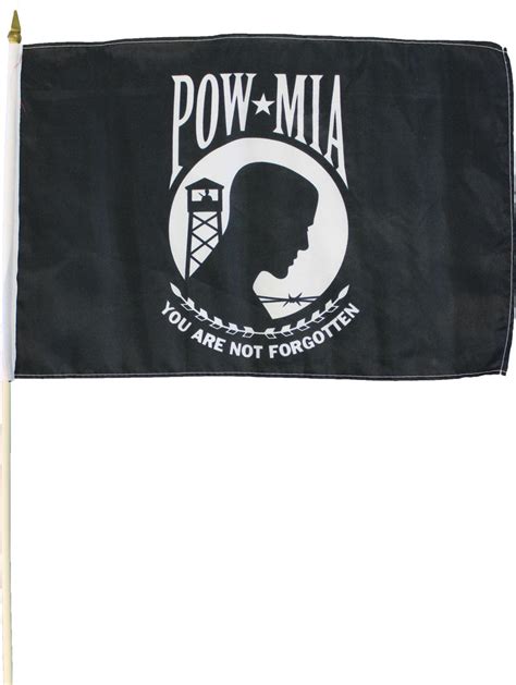 Buy POW-MIA - 12"x18" Stick Flag | Flagline