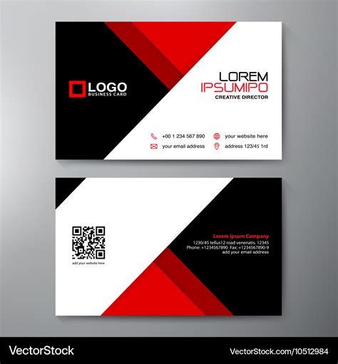 Modern business card design Royalty Free Vector Image