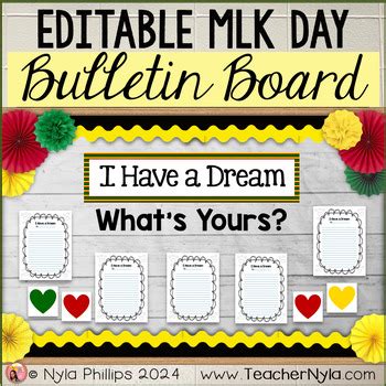 MLK I Have A Dream Bulletin Board by Nyla's Crafty Teaching | TPT