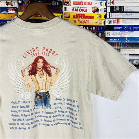 Y2K Cher Living Proof tour tee (2003). Cher is... - Depop