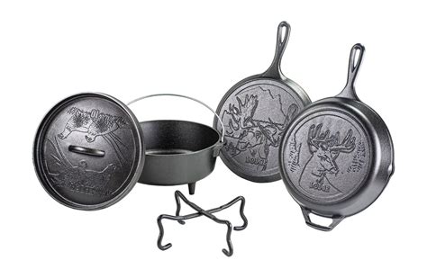 Lodge Cast Iron Wildlife Series 5 Piece Cookware Set - eKitchenWorld.com