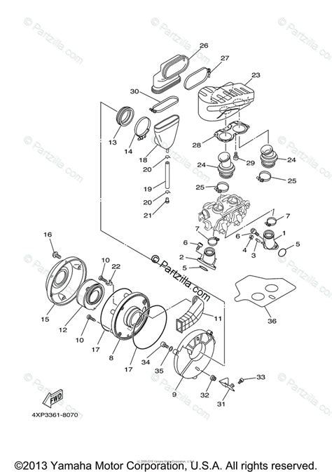 Yamaha Motorcycle 2007 OEM Parts Diagram for Intake | Partzilla.com