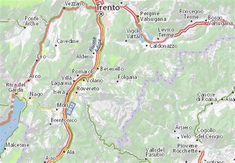 Mapa MICHELIN Folgaria - plan Folgaria - ViaMichelin