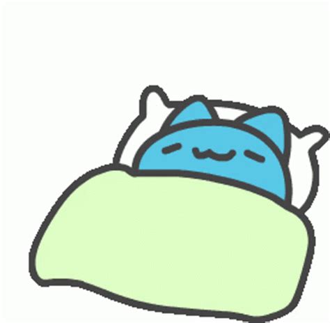 Capoo Bugcat Sticker - Capoo Bugcat Blue - Discover & Share GIFs Sleeping Gif, Blue Cats, Cute ...