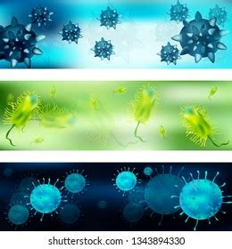 Virus Under Microscope Bacteria Microorganism Cells Stock Illustration ...