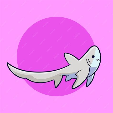 Premium Vector | Vector cartoon shark pose swimming in the sea