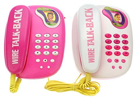 My First Phone Twin Telephones Wired Intercom Children’s Kid’s Toy ...