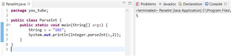 parseInt Java Method | Implementation with code example - Letstacle